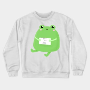 free hugs frog Crewneck Sweatshirt